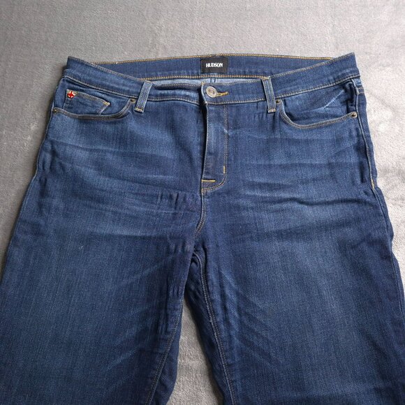 Hudson Womens Krista Ankle Super Skinny Jeans 32 Dark Wash Mid Rise Stretch - Picture 5 of 8